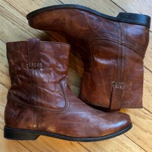 Frye Anna shortie Cognac boot size 10